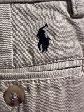 Ralph Lauren Polo Sand Khaki Pants with Navy Label - Boys